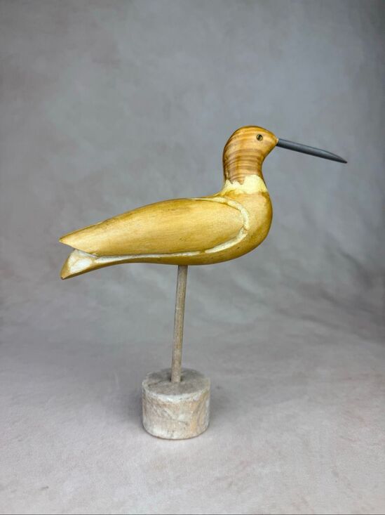 Vintage Other - Vintage Wooden Carved Shorebird Decoy Style 8” Folk Art Primitive